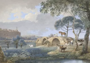 Gezicht bij Tours Oil painting by Josephus Augustus Knip