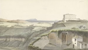 Landschap bij Genzano di Roma by Josephus Augustus Knip Oil Painting