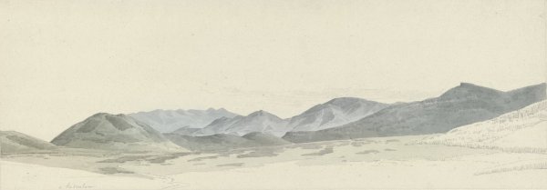 Main Product Photo of Mountain Landscape at Tusculum  Painting by Josephus Augustus Knip