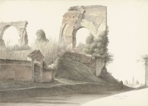 Nero's Aqueduct in Rome by Josephus Augustus Knip Oil Painting