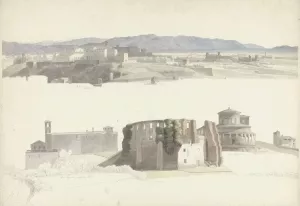 Santa Sabina on the Aventine Hill and Sant'Agnese fuori le Mura and Santa Costanza in Rome Oil painting by Josephus Augustus Knip