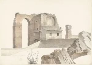 The Aqua Claudia in Rome Oil painting by Josephus Augustus Knip