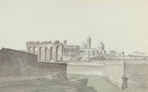 The Basilica of Santa Maria Maggiore in Rome by Josephus Augustus Knip Oil Painting
