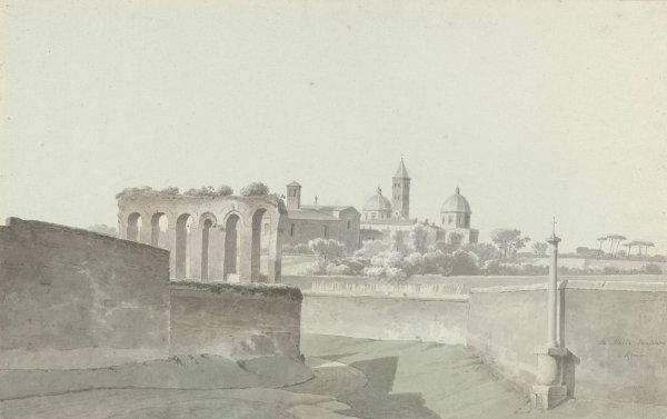 Main Product Photo of The Basilica of Santa Maria Maggiore in Rome  Painting by Josephus Augustus Knip