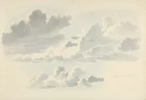 Wolkenstudies Oil painting by Josephus Augustus Knip