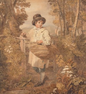 Young Woodcutter by Joshua Cristall Oil Painting