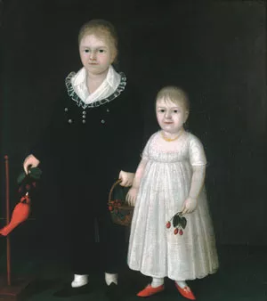 Edward and Sarah Rutter by Joshua Johnson - Oil Painting Reproduction