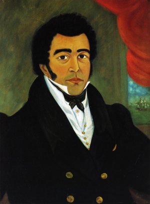 Portrait of an African American Man by Joshua Johnson Oil Painting