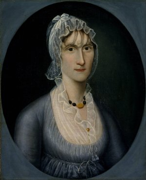 Portrait of Mrs. Barbara Baker Murphy by Joshua Johnson Oil Painting