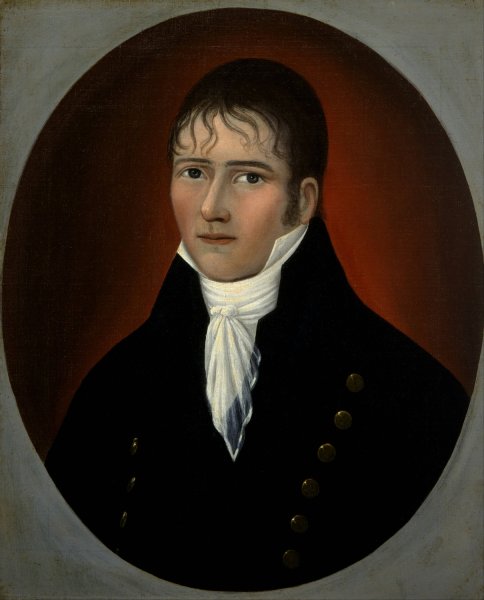 Portrait of Sea Captain John Murphy by Joshua Johnson - Hand-Painted Oil Painting Reproduction