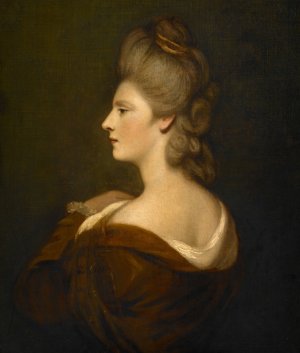 Portrait Of A Woman Presumed To Be Mrs. James Fox by Joshua Reynolds Oil Painting