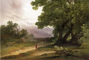 A Windy Day by Joshua Shaw - Oil Painting Reproduction