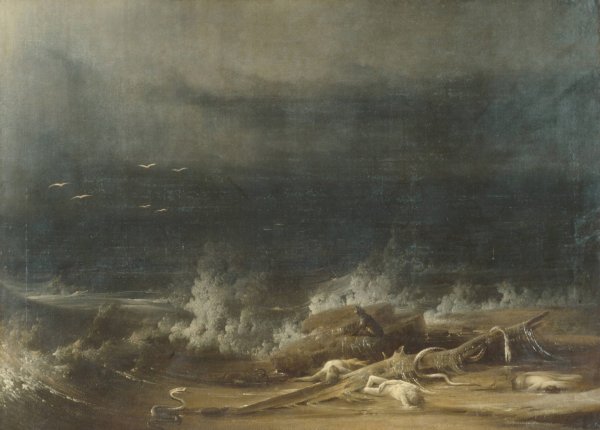 Main Product Photo of The Deluge towards Its Close  Painting by Joshua Shaw