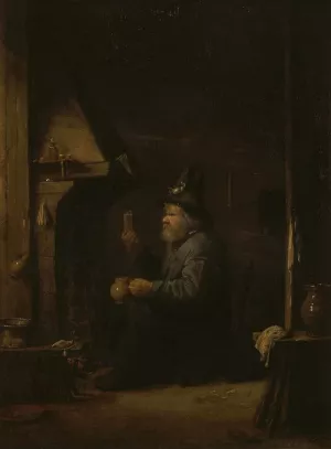 Drunkard Oil painting by Josse Van Craesbeeck
