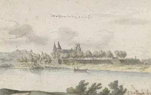 View of Fort Navagne, Limburg by Josua De Grave Oil Painting
