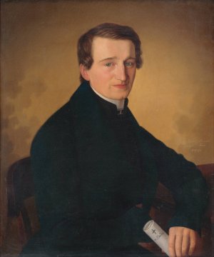 Portrait Of A Revivalist by Jozef Bozetech Klemens Oil Painting