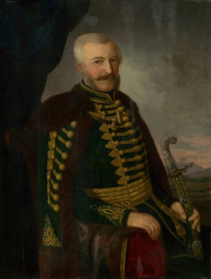Portrait of J. Szmrecsanyi by Jozef Bozetech Klemens Oil Painting