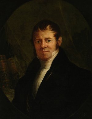 Portrait of Mikolaj Tyrchowski, professor at St. Anne's Secondary School by Jozef Brodowski Oil Painting