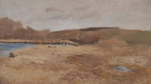 Autumn landscape by Jozef Chelmonski Oil Painting