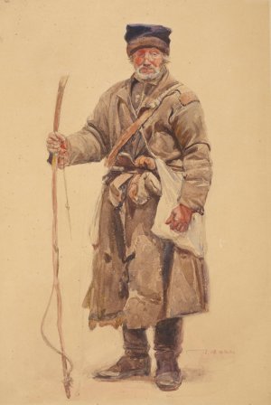 Coachman by Jozef Chelmonski Oil Painting