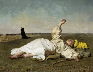 Indian Summer by Jozef Chelmonski Oil Painting