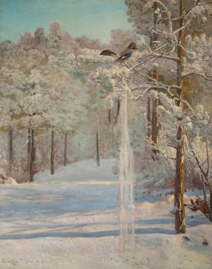 Jay by Jozef Chelmonski Oil Painting