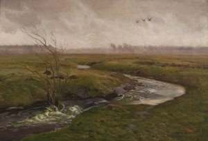 Springtime by Jozef Chelmonski Oil Painting
