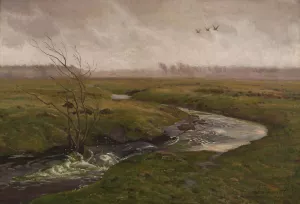 Springtime by Jozef Chelmonski Oil Painting