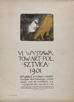 VI Wystawa Towarzystwa Artystow Polskich 'Sztuka' Oil painting by Jozef Czajkowski