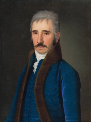 Portrait of Mr. Albert Gundelfingen by Jozef Czauczik Oil Painting