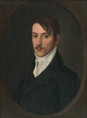 Portrait of N. Zgolay by Jozef Czauczik Oil Painting