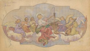 Angelic Choir by Jozef Hanula Oil Painting