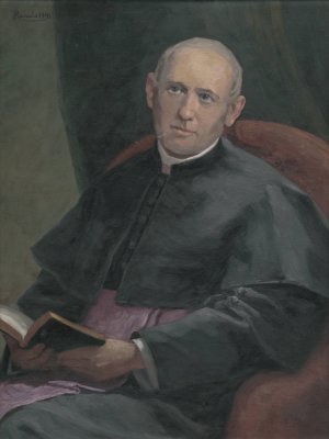 Portret farara Zemana by Jozef Hanula Oil Painting