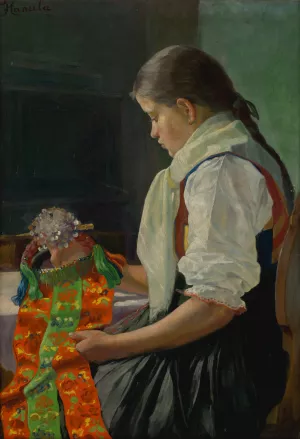 Satellite by Jozef Hanula Oil Painting