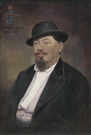 Schertl Vincze by Jozef Hanula Oil Painting