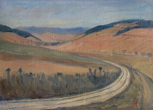 Study Of Spis Landscape Oil painting by Jozef Hanula