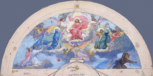 The Last Judgement  by Jozef Hanula - Hand-Painted Oil Painting Reproduction