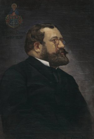 Viliam Scholtz by Jozef Hanula Oil Painting