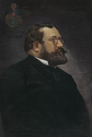 Viliam Scholtz Oil painting by Jozef Hanula