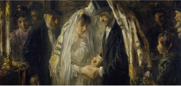 Main Product Photo of A Jewish Wedding Detail Painting by Jozef Israels
