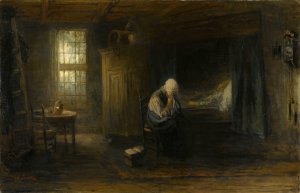Alone in the World by Jozef Israels Oil Painting