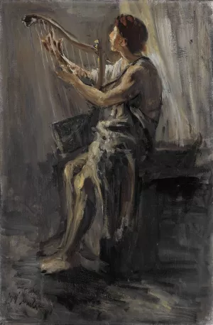 David by Jozef Israels Oil Painting