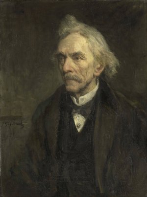 Louis Jacques Veltman by Jozef Israels Oil Painting