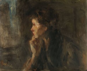 Meditation by Jozef Israels Oil Painting