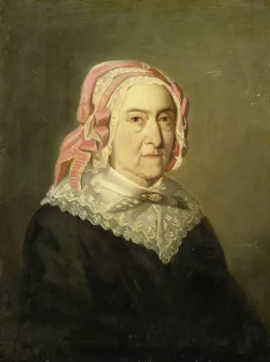Sientje Nijkerk-Servaas at the age of 90, 1857 by Jozef Israels Oil Painting