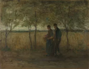 Turning homewards by Jozef Israels Oil Painting