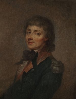 Portrait of Tadeusz KoSciuszko by Jozef Kosinski Oil Painting
