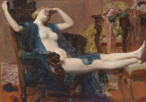 Tagtraume by Jozef Mecina-Krzesz Oil Painting