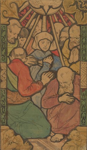Pentecost by Jozef Mehoffer Oil Painting