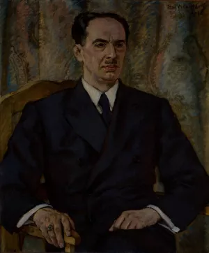 Portrait of Doctor Alfred Krause Oil painting by Jozef Mehoffer